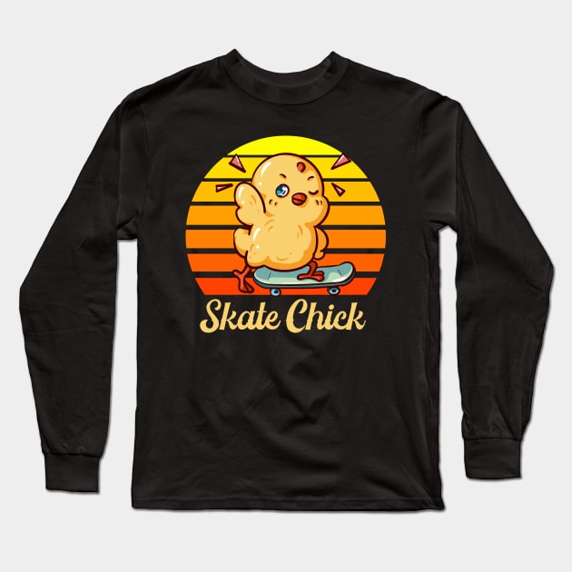 Skate chick Long Sleeve T-Shirt by JayD World